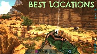 TOP 5 BEST BASE LOCATIONS  Scorched Earth  ARK Survival Evolved [upl. by Yand]