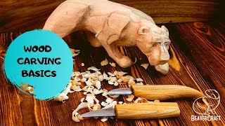 Wood Carving for Beginners  BasicsampTips [upl. by Nevs]