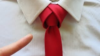 How to tie a tie  Tulip necktie knot tutorial [upl. by Maiah]