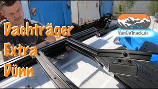 🚐 Dachträger extra dünn 💥 für DIY Campervan 🔲 Item 🔳 Bosch 🔲 Aluprofil extra flach [upl. by Annoda]