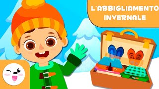 Abbigliamento invernale  Vocabolario per bambini [upl. by Aniwde]