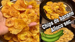 Chips de banane plantain verte [upl. by Narmis]