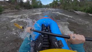 Kokopelli Recon Self Bailing Packraft on Milk Run 1050 CFS Arkansas River [upl. by Kciv]