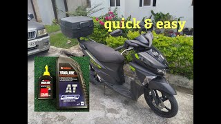 YAMAHA MIO I 125 SOUL  CHANGE OIL ENGINE AND GEAR  DIY tagalog w English Subs [upl. by Helena]