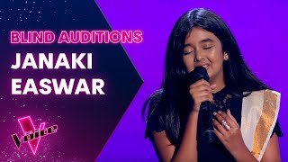 The Blind Auditions Janaki Easwar sings Lovely by Billie Eilish [upl. by Taima]