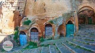 Pitigliano Italy Walking Tour Preview 4K [upl. by Naasah492]