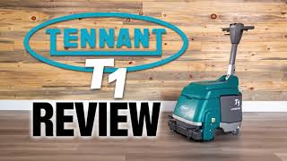 Tennant T1 Floor Scrubber Review [upl. by Yelra]