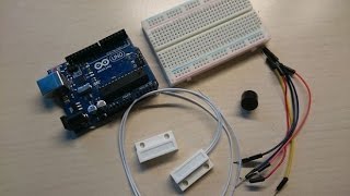 Arduino Tutorial Magnetic contact switch door sensor [upl. by Ymmas]