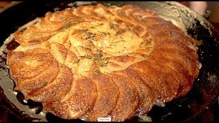 Potato Galette  Pommes Anna  No Flour Eggs or Milk  Christine Cushing [upl. by Ailemak436]