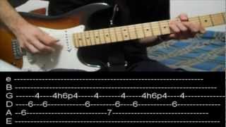 RHCP  Snow hey oh Guitar lesson with TAB [upl. by Rushing]