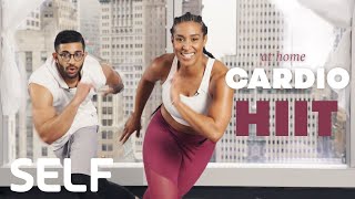 30 Minute HIIT Cardio Workout  Abs At Home  With Warmup  SELF [upl. by Raseta504]