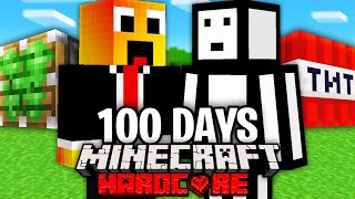 100 Days PRANK WAR Hardcore Minecraft [upl. by Dnomsed808]