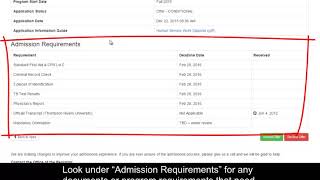 Howto check your application status online [upl. by Ayhay913]