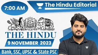 The Hindu Editorial Analysis  9 Nov 2023  The Hindu Newspaper Analysis Today  Vishal Parihar [upl. by Thorne]