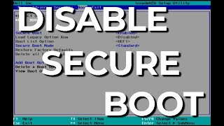 How to Disable Secure Boot Mode [upl. by Erbua]