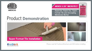 ARDEX S 28™ MICROTEC® Mortar​​​​​​​​​​  Demonstration [upl. by Nielsen]