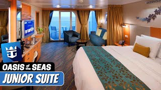 Oasis of the Seas  Junior Suite Tour amp Review 4K  Royal Caribbean Cruise [upl. by Lemert564]