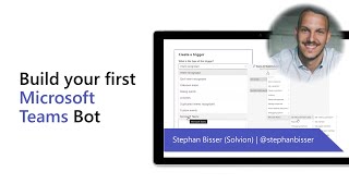 Build your first Microsoft Teams Bot [upl. by Nertie]