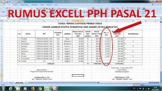 Rumus Excel Sederhana Untuk Menghitung Pajak Penghasilan Otomatis [upl. by Osy]