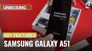 Samsung Galaxy A51 unboxing and key features [upl. by Aggarwal]