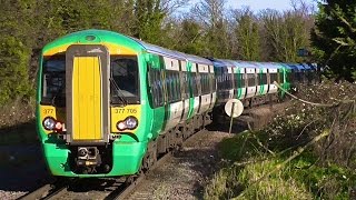 Southern Trains At Epsom Downs  Monday 28th December 2015 [upl. by Vikki884]