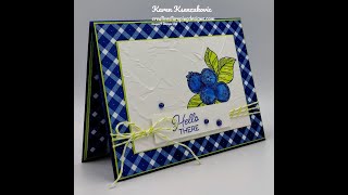 Stampin Up Blueberry Bunches [upl. by Sonstrom]