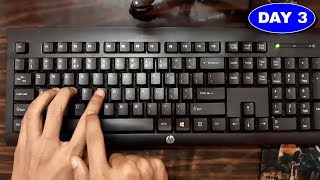 Learn English Typing in 10 Days  Day 3  Free Typing Lessons  Touch Typing Course Tech Avi [upl. by Ruprecht]