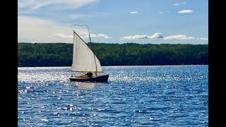 Mayfly 16 sail in Maine tracking with Relive App [upl. by Etnoj]