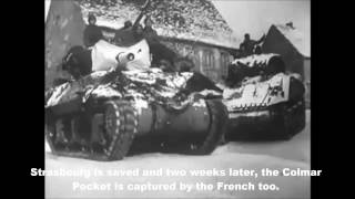 1945 French Army defend Strasbourg against German offensive [upl. by Ybor]