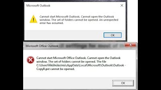 How to Fix the “Cannot start Microsoft Outlook Cannot open the Outlook window” Error [upl. by Wolsniw]