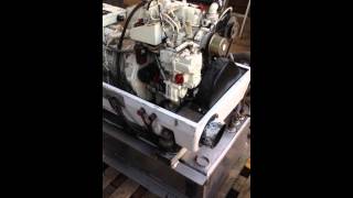 HFL 8KVA Marine Diesel Generator Startup and run demo [upl. by Airdnna]