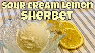 🍋 Sour Cream Lemon Sherbet  Keto  2g net carbs per serving 🍨 [upl. by Manya]