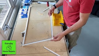 How To Build a Window Screen  Using a Frame Kit [upl. by Keverne]