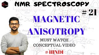 NMR SPECTROSCOPY 21  MAGNETIC ANISOTROPY  BENZENE  ACETYLENE [upl. by Ahsinit]