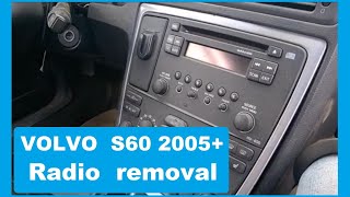 Volvo S60 XC70 Radio removal HU650 850 20052009 [upl. by Abagael]