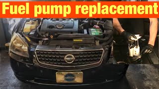 Fuel Pump Replacement On A 20012006 Nissan Altima [upl. by Anitsihc]