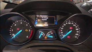 20162019 Ford Kuga II OIL change SERVICE reset [upl. by Ahsytal11]