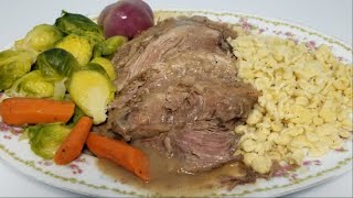 SAUERBRATEN One of THE best GERMAN meals [upl. by Karla]