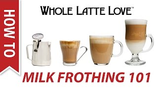 Milk Frothing for Beginners [upl. by Ku]