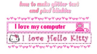 how to make glitter text and find dividers for tumblr posts [upl. by Cilla391]