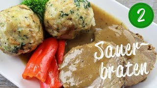 Sauerbraten Part 2  How to cook the meat and make the gravy [upl. by Notnats]