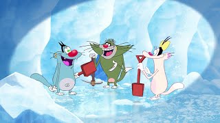 हिंदी Oggy and the Cockroaches ⛄❄ SNOW TIME ❄⛄ Hindi Cartoons for Kids [upl. by Liu778]