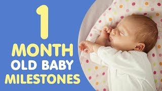 1 Month Old Baby Milestones [upl. by Odnaloy258]