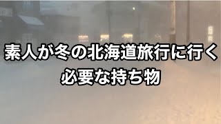 素人が冬の北海道旅行に行く必要な持ち物【旅行】 [upl. by Ynnob82]