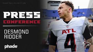 Desmond Ridder postgame press conference  Falcons vs Ravens [upl. by Pain230]