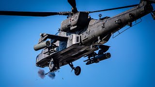 AH64 Apache Gunship  Aerial Gunnery Training [upl. by Alekat]