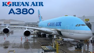 🇺🇸 Los Angeles LAX to Seoul ICN 🇰🇷 Korean Air Airbus A380  FULL FLIGHT REPORT Polar route [upl. by Va619]