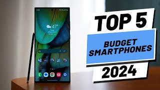 Top 5 BEST Budget Smartphones in 2024 [upl. by Odnomra666]