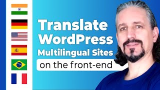 Translate WordPress Multilingual Site with TranslatePress on the FrontEnd [upl. by Maire]