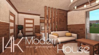 BLOXBURG 14K MODERN HOUSE  NOGAMEPASS [upl. by Krum]